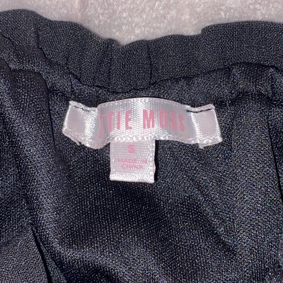 NWOT Pacsun Lottie Moss Tie-Front Top (BLACK) - Picture 3 of 4